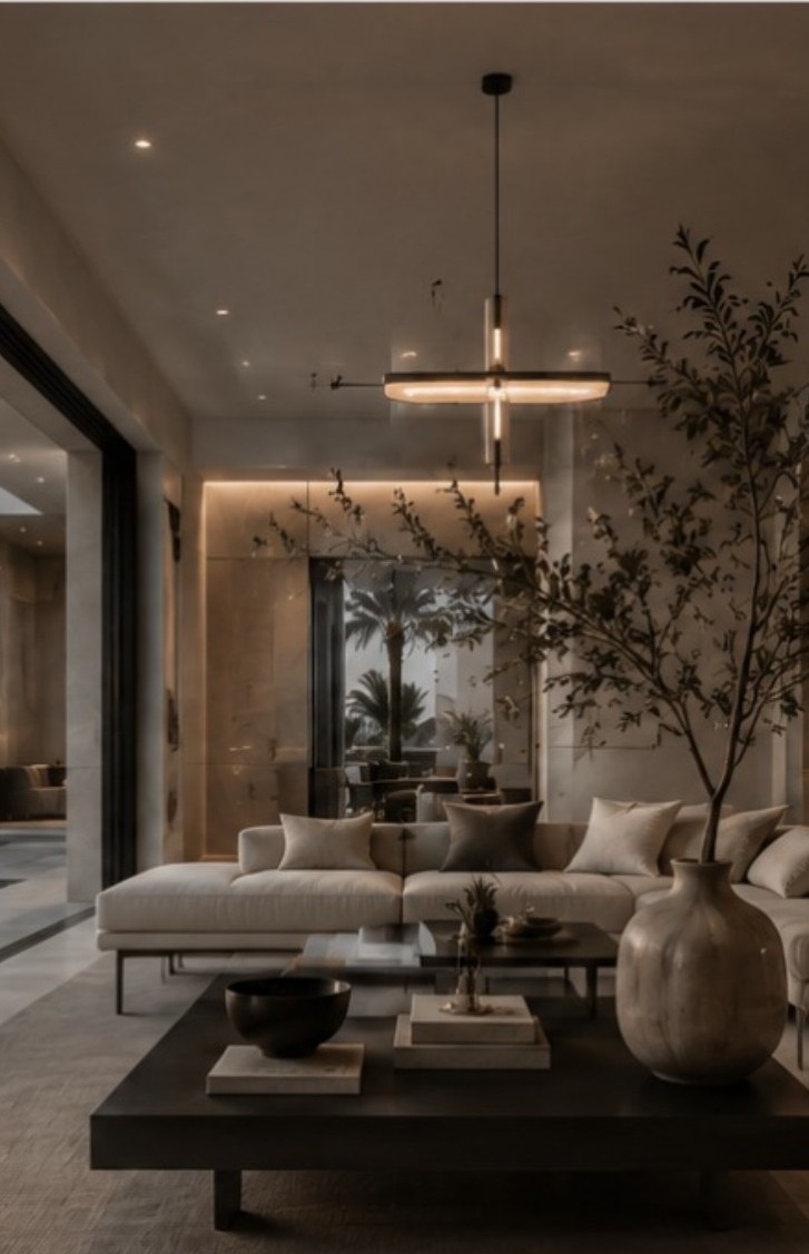 Luxury staged living room